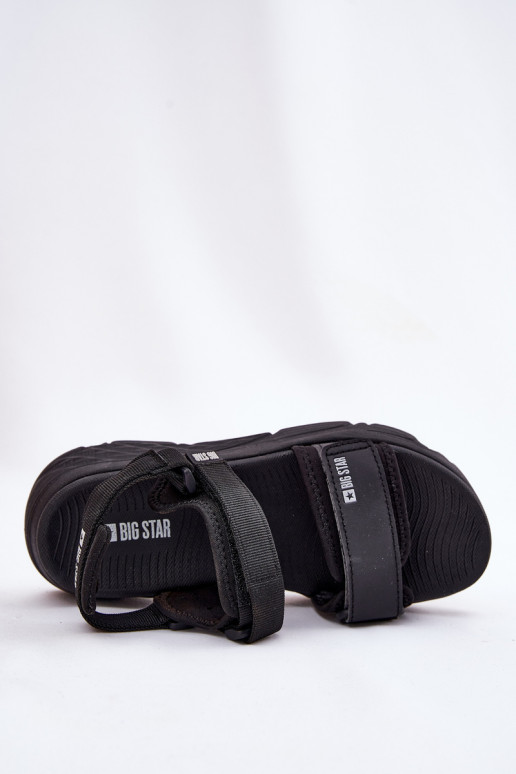 Sportinio stiliaus Moteriškos basutės su platforma Big Star RR274A077 juodos spalvos
