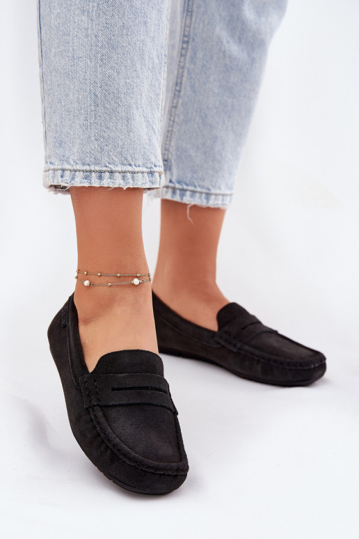 Zomšiniai mokasinai Big Star RR274948 juodos spalvos