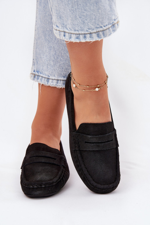 Zomšiniai mokasinai Big Star RR274948 juodos spalvos