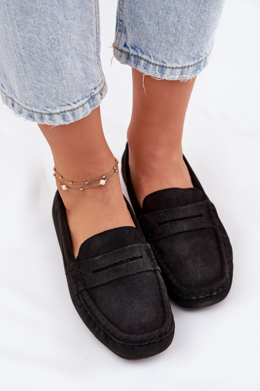 Zomšiniai mokasinai Big Star RR274948 juodos spalvos