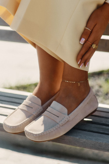 Zomšiniai mokasinai Big Star RR274947 smėlio spalvos