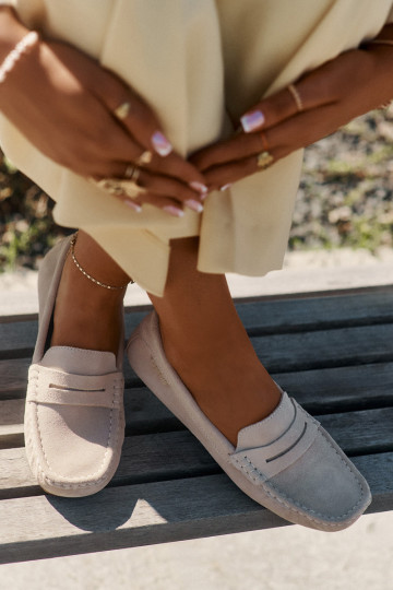 Zomšiniai mokasinai Big Star RR274947 smėlio spalvos 2