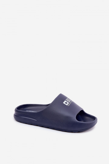 Lengvos šlepetės Šlepetės Vyriški Z Logo Big Star RR174A014 tamsiai mėlynos spalvos