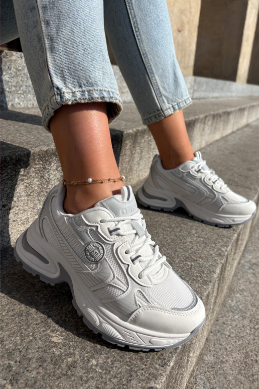 Sneakers modelio batai Moteriškas Big Star RR274A191 baltos spalvos Sneakers modelio batai Moteriškas Big Star RR274A191 baltos spalvos