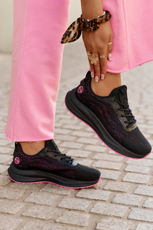 Sneaker tipo sportiniai bateliai su platforma Big Star RR274523 HI-POLY SYSTEM juodos spalvos