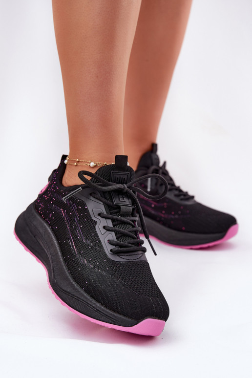 Sneaker tipo sportiniai bateliai su platforma Big Star RR274523 HI-POLY SYSTEM juodos spalvos