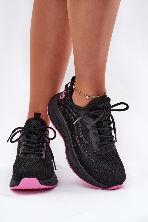 Sneaker tipo sportiniai bateliai su platforma Big Star RR274523 HI-POLY SYSTEM juodos spalvos