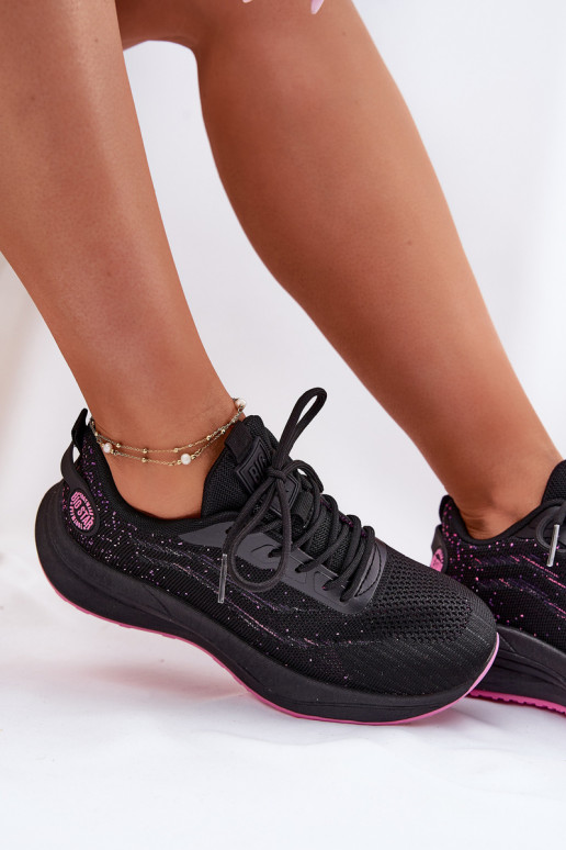 Sneaker tipo sportiniai bateliai su platforma Big Star RR274523 HI-POLY SYSTEM juodos spalvos