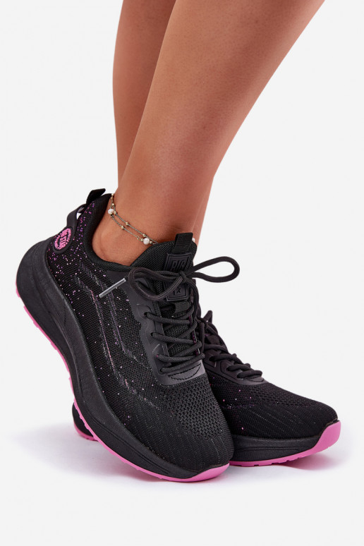 Sneaker tipo sportiniai bateliai su platforma Big Star RR274523 HI-POLY SYSTEM juodos spalvos