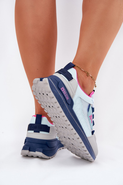 sportiniai bateliai Moteriškas su platforma Big Star RR274A225 HI-POLY SYSTEM mėlynos spalvos