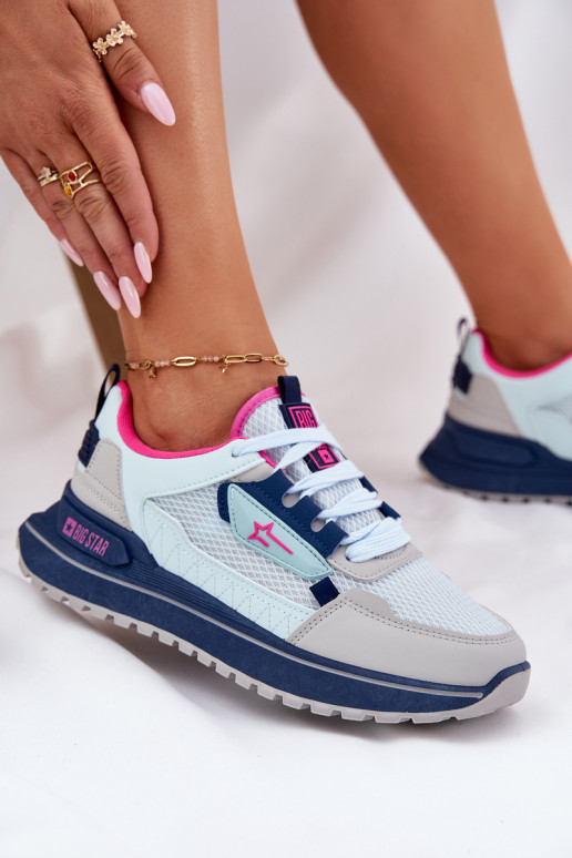 sportiniai bateliai Moteriškas su platforma Big Star RR274A225 HI-POLY SYSTEM mėlynos spalvos