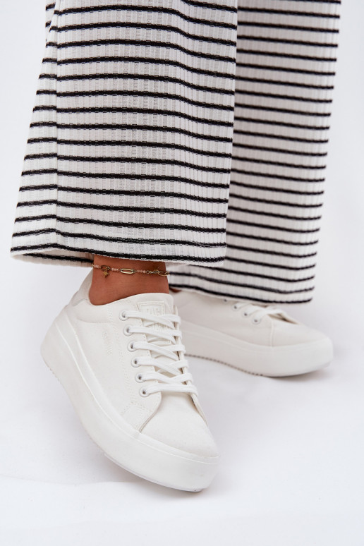  Laisvalaikio bateliai su platforma Big Star RR274463 baltos spalvos