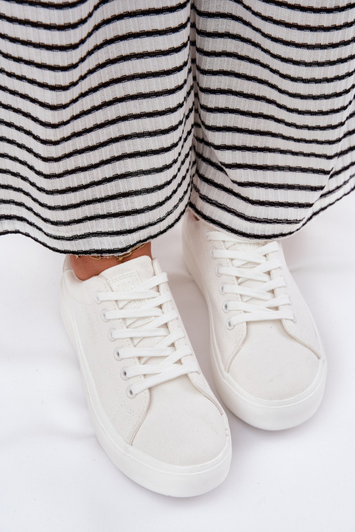  Laisvalaikio bateliai su platforma Big Star RR274463 baltos spalvos