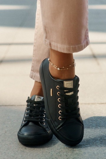 Laisvalaikio bateliai iš eko odos Big Star RR274749 juodos spalvos