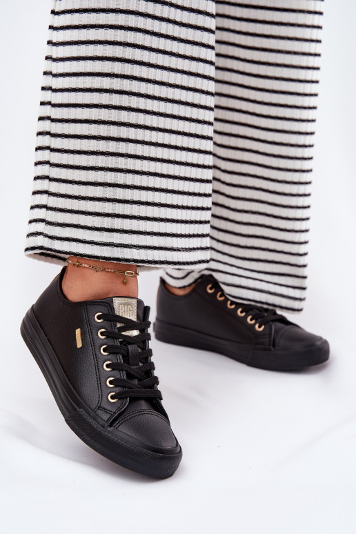 Laisvalaikio bateliai iš eko odos Big Star RR274749 juodos spalvos