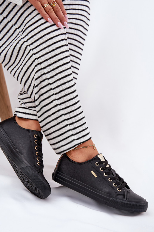 Laisvalaikio bateliai iš eko odos Big Star RR274749 juodos spalvos