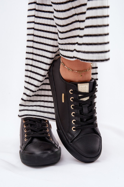 Laisvalaikio bateliai iš eko odos Big Star RR274749 juodos spalvos