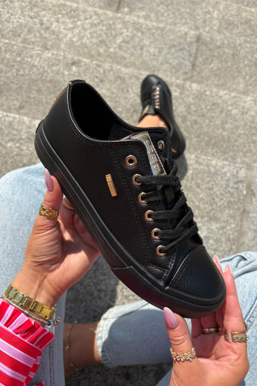 Laisvalaikio bateliai iš eko odos Big Star RR274749 juodos spalvos