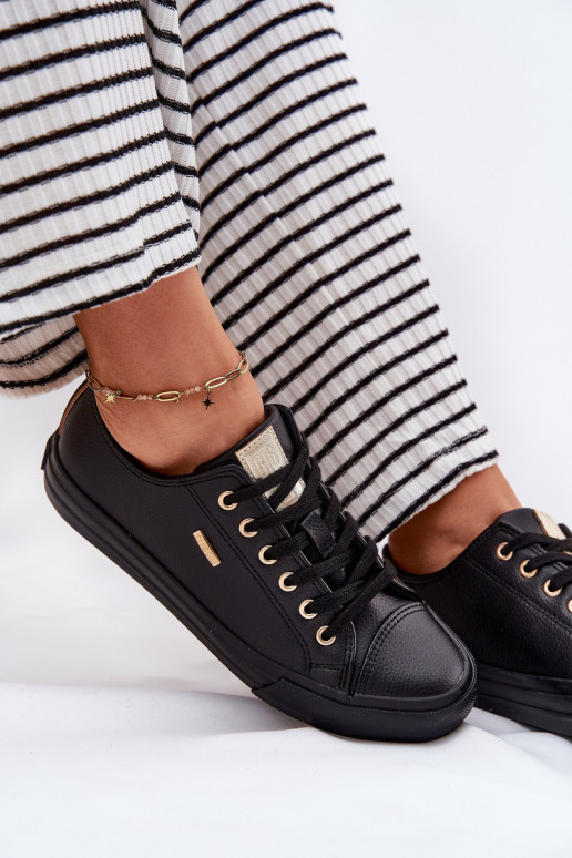 Laisvalaikio bateliai iš eko odos Big Star RR274749 juodos spalvos