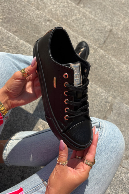 Laisvalaikio bateliai iš eko odos Big Star RR274749 juodos spalvos