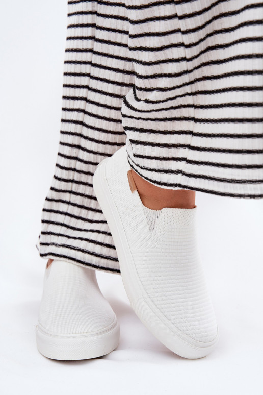 Laisvalaikio bateliai Slip-On Big Star RR274717 baltos spalvos