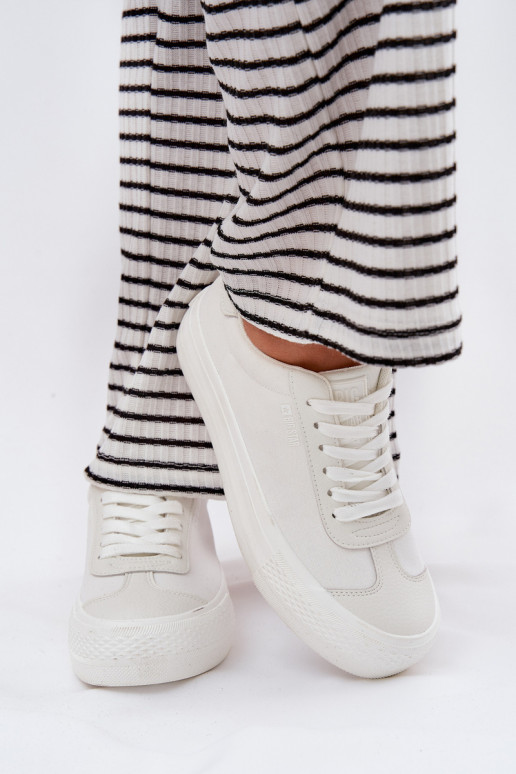 Laisvalaikio bateliai su platforma Big Star RR274337 baltos spalvos