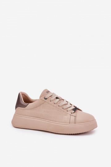 Sneakers modelio batai Moteriškas iš eko odos Big Star RR274259 smėlio spalvos 2
