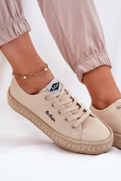 Laisvalaikio bateliai Su Braid Lee Cooper LCIN-25-44-3215 smėlio spalvos