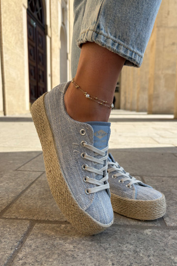 Laisvalaikio bateliai su platforma Su Braid Lee Cooper LCIN-25-02-3283 mėlynos spalvos