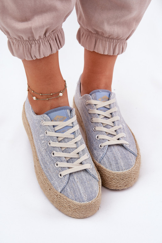 Laisvalaikio bateliai su platforma Su Braid Lee Cooper LCIN-25-02-3283 mėlynos spalvos