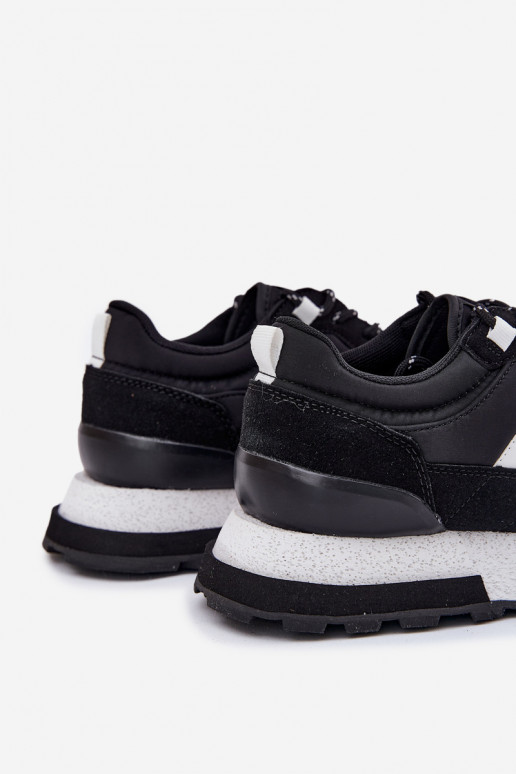 Sneakers modelio batai Vyriški su platforma Lee Cooper LCJ-25-03-3378M juodos spalvos