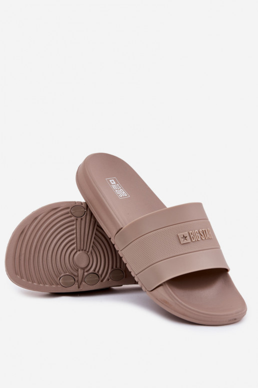 Šlepetės Vyriški Big Star RR174A048 smėlio spalvos