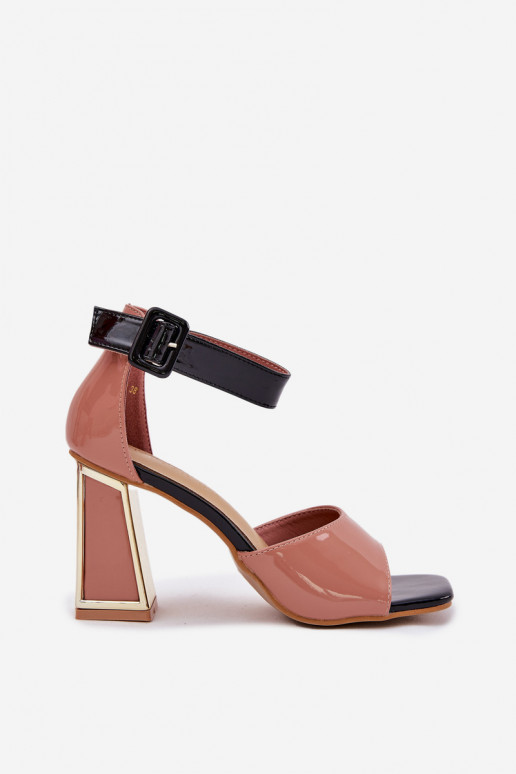 Lakuotos basutės moterims su kulniukais Vinceza 20266 rožinės spalvos