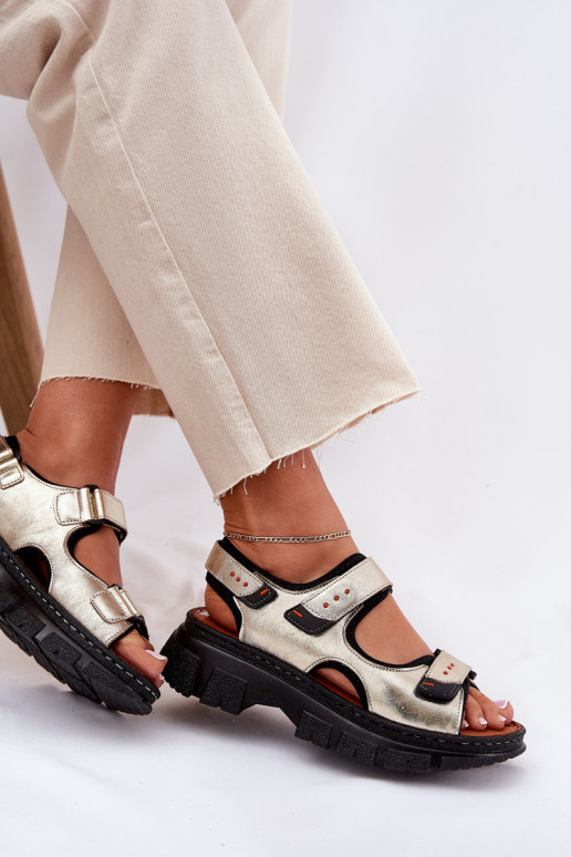 Moteriškos basutės Moteriškas Z su limpančiu užsegimuami Artiker 56C0469 aukso spalvos