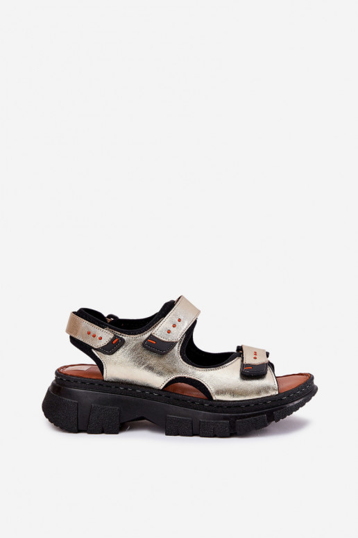 Moteriškos basutės Moteriškas Z su limpančiu užsegimuami Artiker 56C0469 aukso spalvos