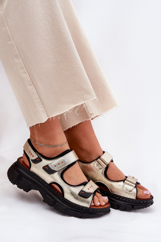 Moteriškos basutės Moteriškas Z su limpančiu užsegimuami Artiker 56C0469 aukso spalvos