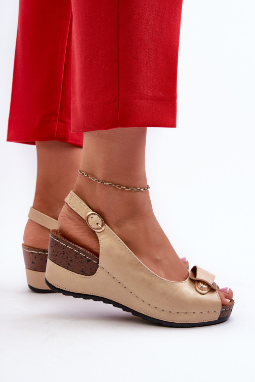 Moteriškas Lengvos platforminės basutės Comfort Shoes smėlio spalvos Efravia