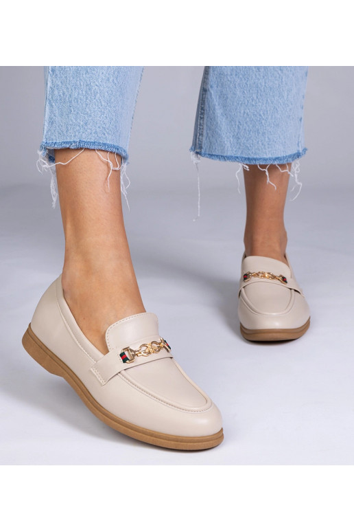 Mėlyni mokasinai su auksiniu...