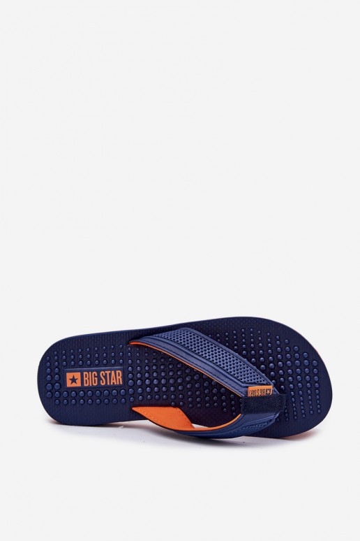 Vyriški Šlepetės Šlepetės Big Star RR174437 tamsiai mėlynos spalvos