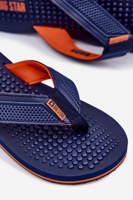 Vyriški Šlepetės Šlepetės Big Star RR174437 tamsiai mėlynos spalvos