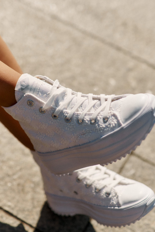 laisvalaikio batai su auliuku Moteriškas Lee Cooper LCIN-25-31-3461L baltos spalvos