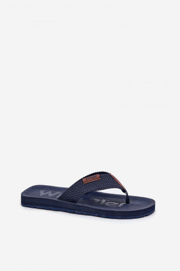 Tamsiai mėlynos spalvos vyriškos šlepetės, INRANGLER ZANE FLIPFLOP MEN LOIN 20251044.24H