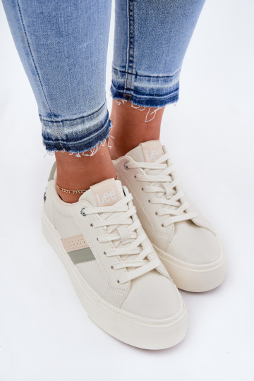 Sneakers modelio batai Moteriškas LEE LAYLA INOMEN LOIN 50251003 Zgaszona Biel