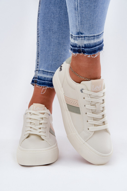 Sneakers modelio batai Moteriškas LEE LAYLA INOMEN LOIN 50251003 Zgaszona Biel Sneakers modelio batai Moteriškas LEE LAYLA INOMEN LOIN 50251003 Zgaszona Biel