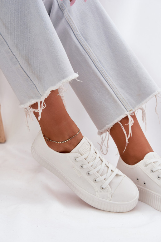  Laisvalaikio bateliai su platforma Big Star RR274776 baltos spalvos