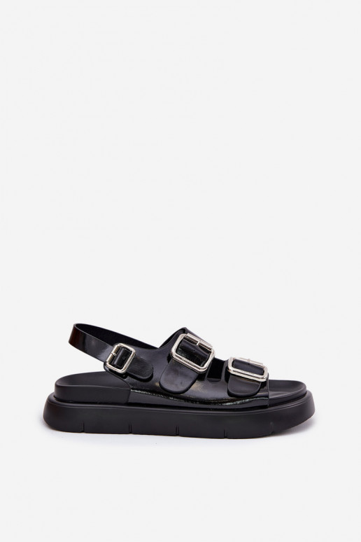 Oda Lakuotos basutės moterims su sagtimis Big Star RR274662 juodos spalvos