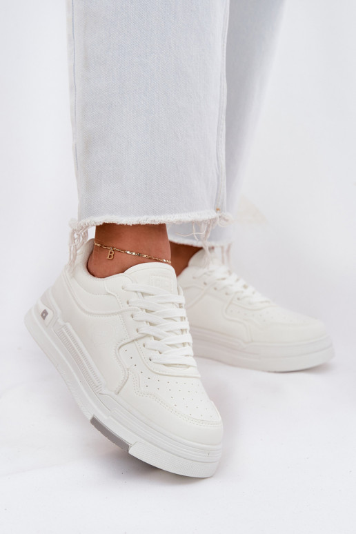 Žemas Sneakers modelio batai Moteriškas Big Star RR274A310 HI-POLY SYSTEM baltos spalvos