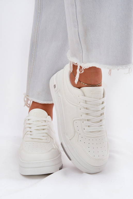 Žemas Sneakers modelio batai Moteriškas Big Star RR274A310 HI-POLY SYSTEM baltos spalvos