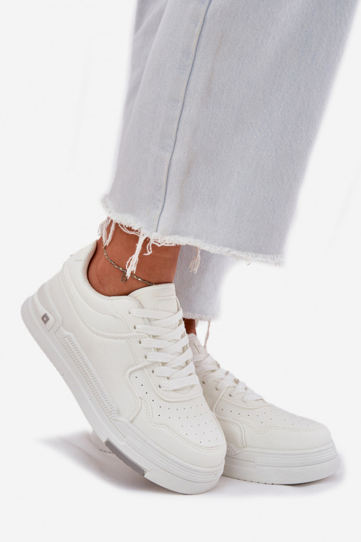 Žemas Sneakers modelio batai Moteriškas Big Star RR274A310 HI-POLY SYSTEM baltos spalvos