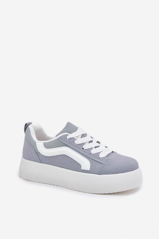 Sneakers modelio batai Moteriškas su platforma mėlynos spalvos Tellnira Sneakers modelio batai Moteriškas su platforma mėlynos spalvos Tellnira